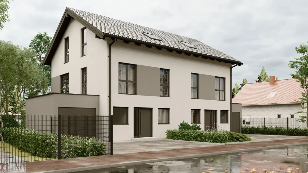 Modernes Fertighaus A001-16 mit zeitgemäßer Architektur und hochwertiger Bauqualität von BAUTENT