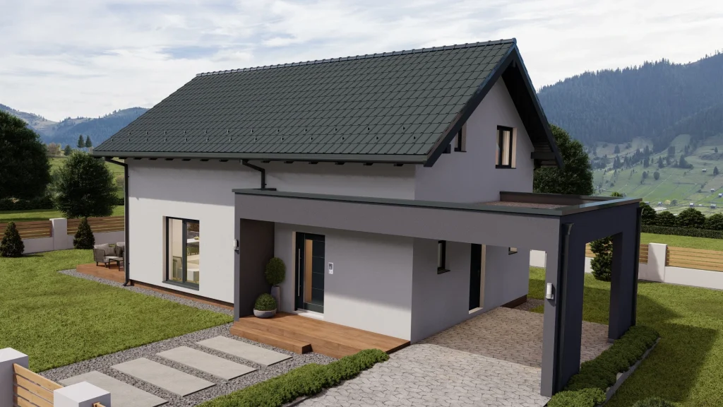 Modernes Fertighaus AZRA mit zeitgemäßer Architektur - BAUTENT Fertighaus-Lösungen für Neubau und Sanierung