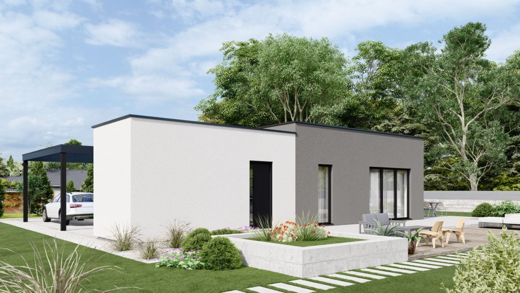 Klaus A003 Fertighaus Projekt - moderne Bauweise und professionelle Sanierung von BAUTENT