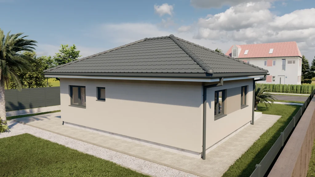 LEA-A003 Fertighaus Modell - moderne Architektur und energieeffiziente Bauweise für nachhaltiges Wohnen