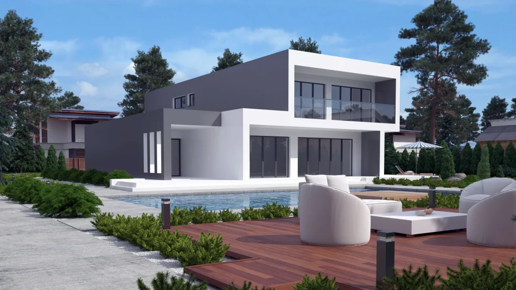 Fertighaus Rubicon A001 - modernes Einfamilienhaus mit zeitgenössischer Architektur von BAUTENT