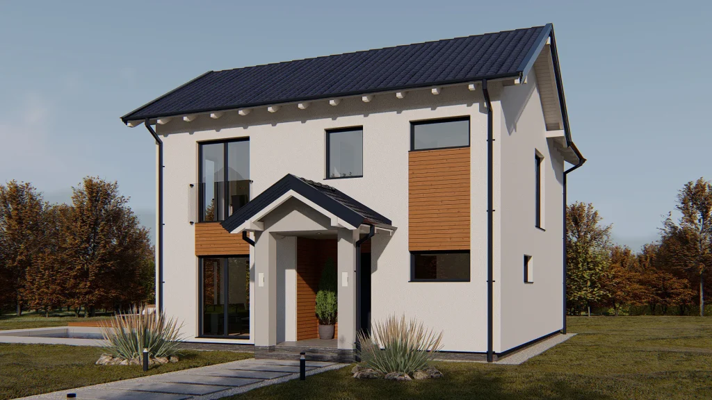 Fertighaus Venera-5 Modell - moderne Hausarchitektur für Neubau und Sanierungsprojekte von BAUTENT