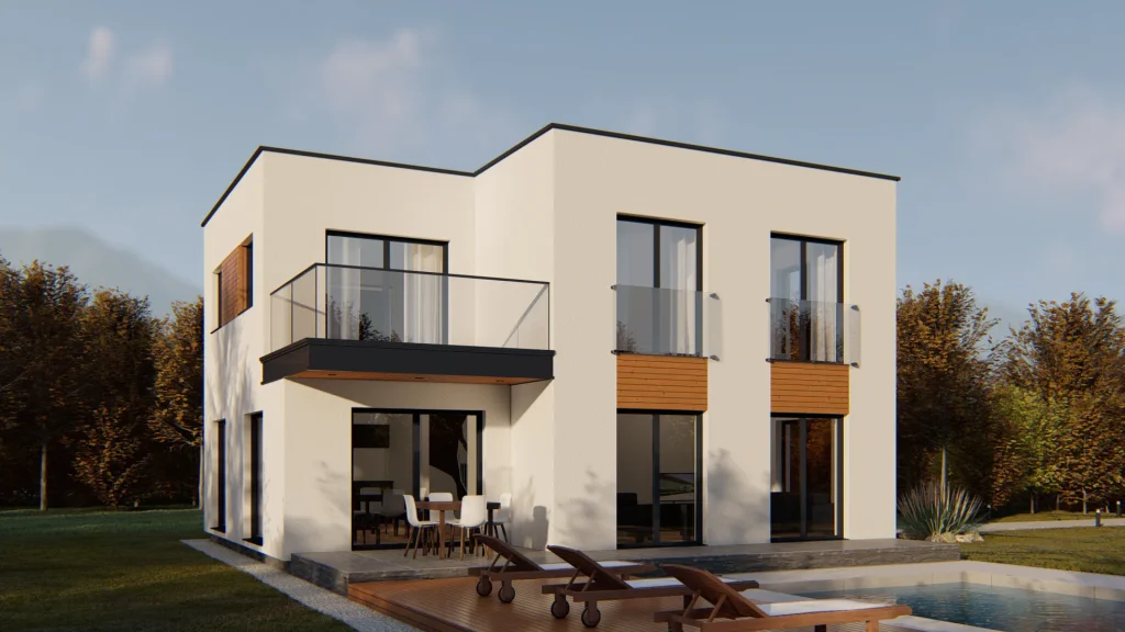 Fertighaus Venera-M-1 Modell - moderne Architektur und hochwertige Bauqualität von BAUTENT