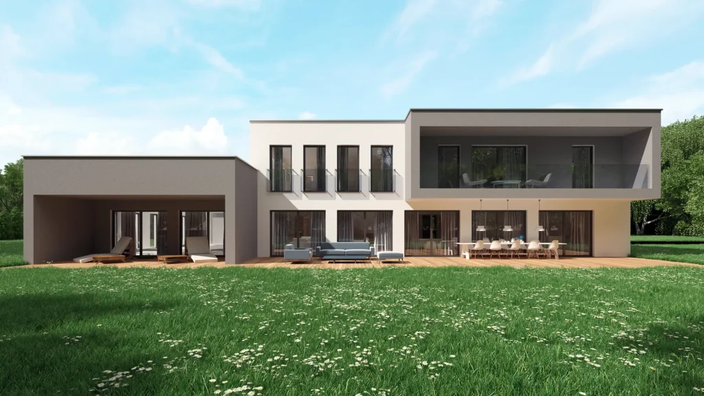 Layla-RE Fertighaus von Steco in moderner Montazbauweise für Sanierung und Renovierung