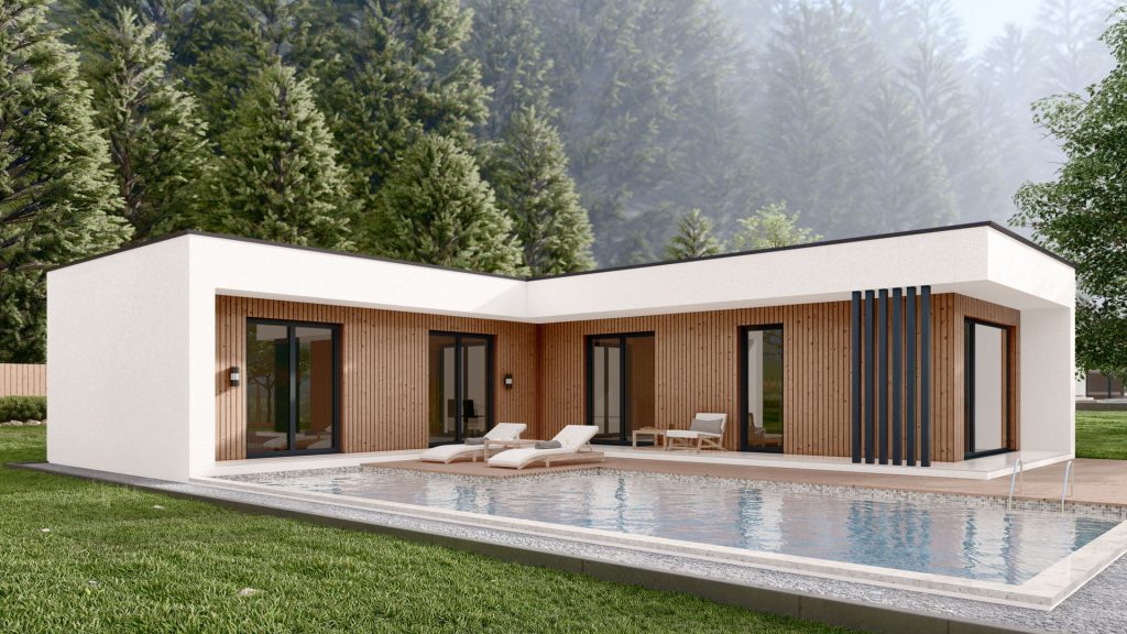 Traditionelles französisches Dorf mit sanierungsbedürftigen Steinhäusern und mediterraner Architektur